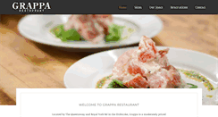 Desktop Screenshot of grapparestaurant.ca