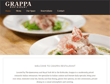 Tablet Screenshot of grapparestaurant.ca